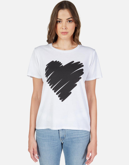 Lauren Moshi Women's Croft Scribble Heart - 